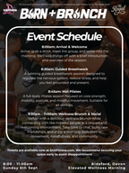 Burn & Brunch (6th September)